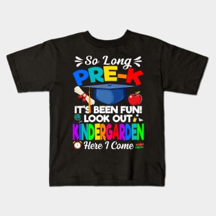 Look Out Kindergarten Pre-K Graduate Preschool Graduation Kids T-Shirt